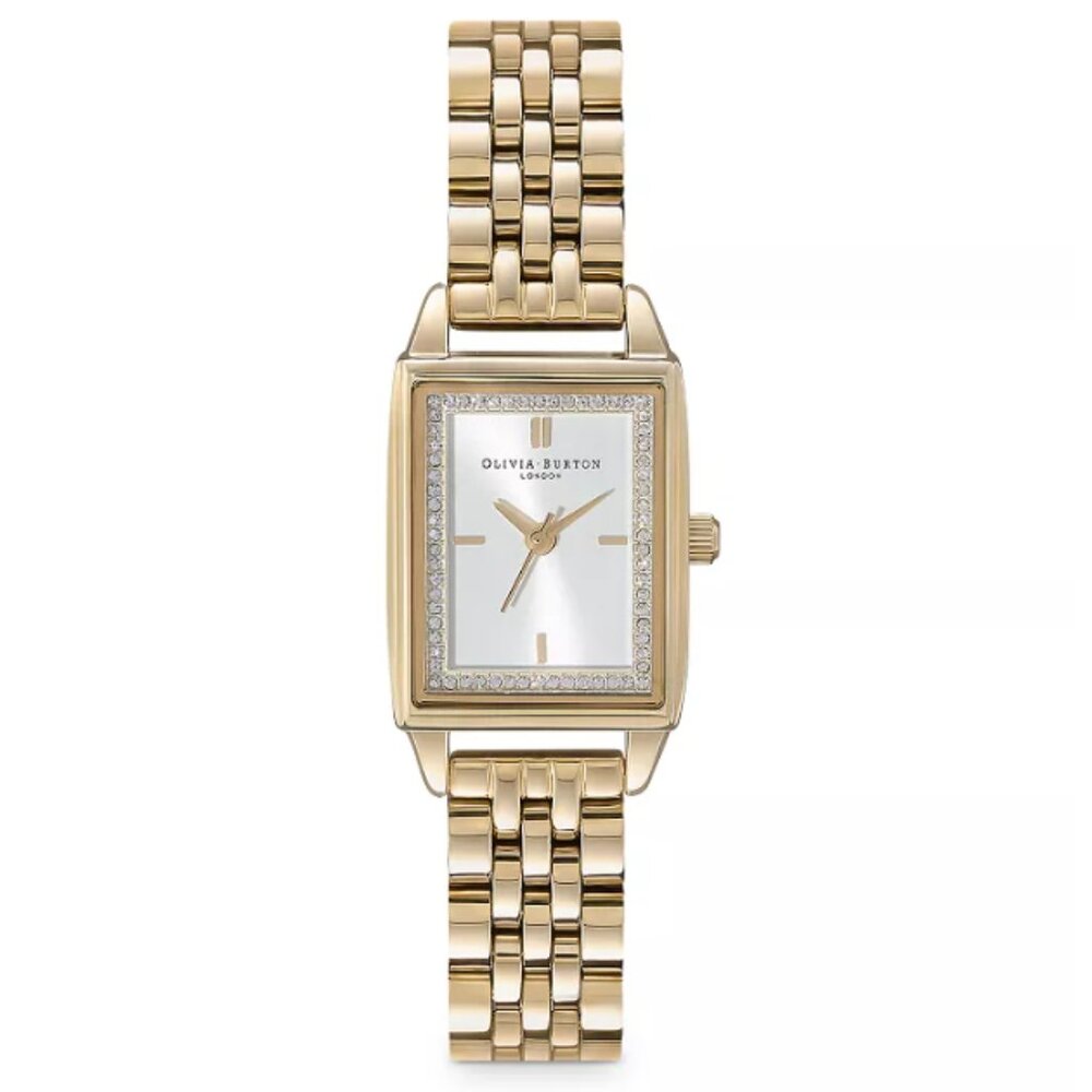 Olivia Burton Rectangle Bracelet Watch, 20.5mm (Yellow Gold)